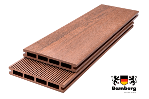 Террасная доска Bamberg Square, African Bubinga (Африканская бубинга) — Black Deck