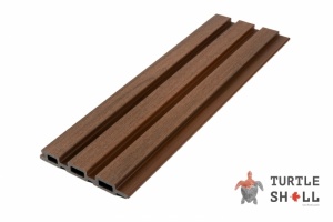 Реечная панель ДПК Fence Lines Australian Palisander (коричневая)